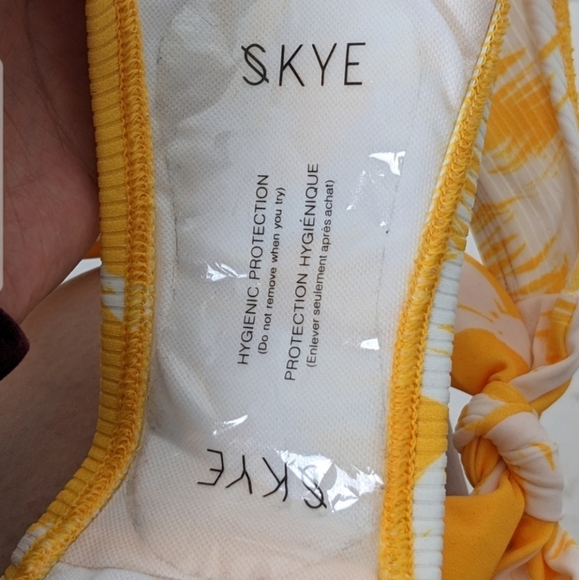 #SIS Skye Yellow Floral Sunflower 2-Piece Tropical Tankini Set sz Large  NWT - Picture 13 of 14